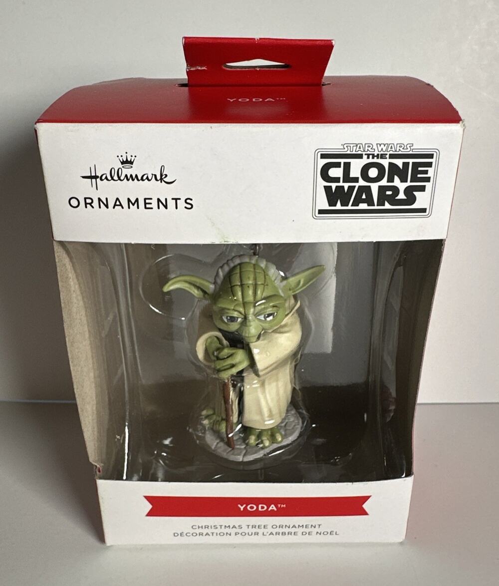 Hallmark 2021 Red Box YODA Star Wars Clone Wars Christmas Tree Ornament New NIB